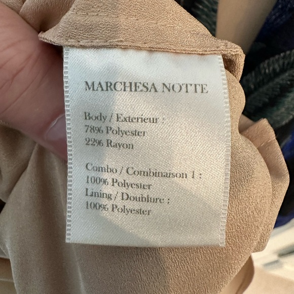 Marchesa Notte Cold Shoulder Cocktail Party Dress SZ 8 - Picture 6 of 7